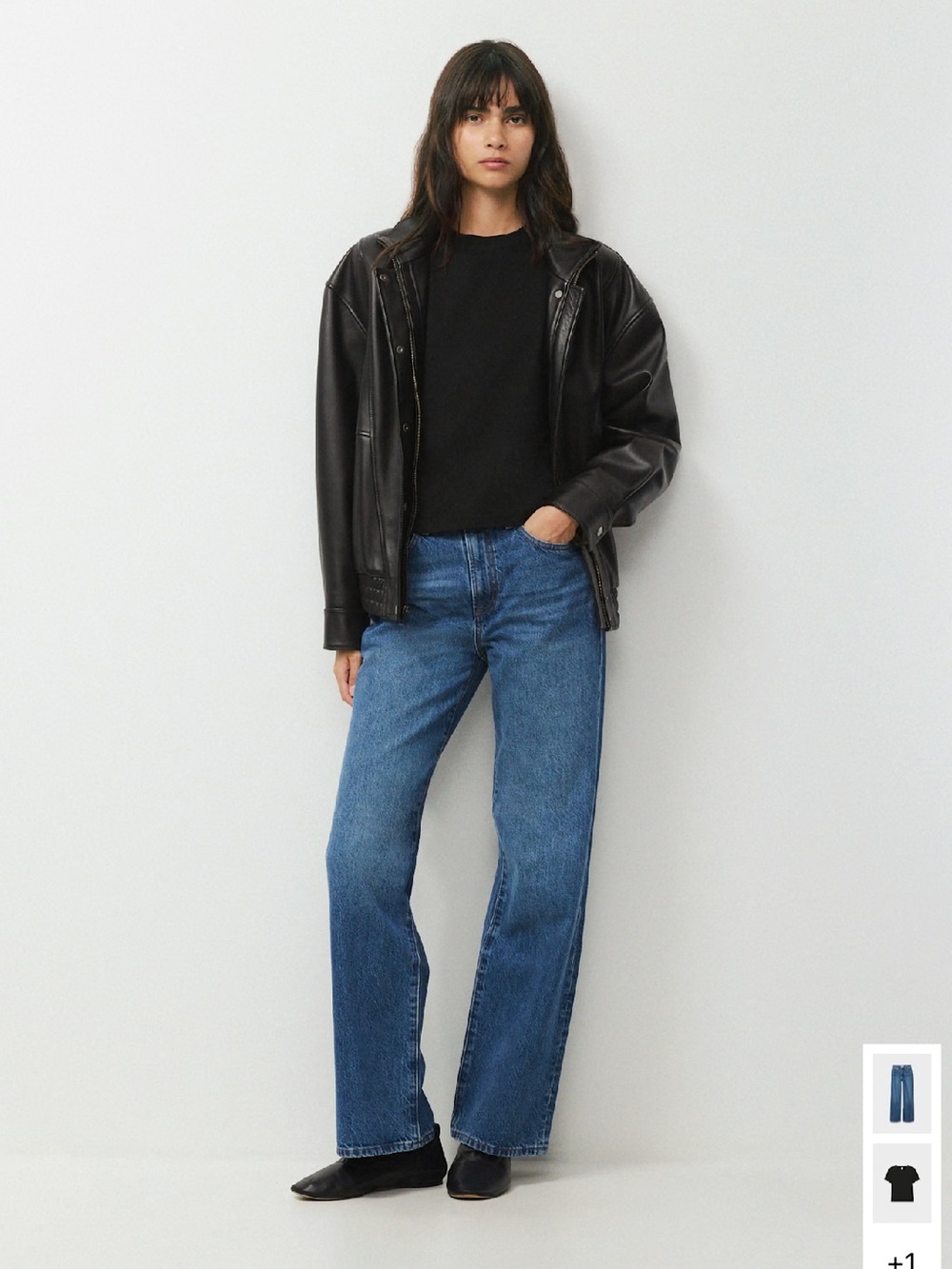 Denim Forum Farrah Wide Leg Jeans
